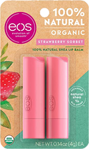 EOS Natural Shea Lip Balm - Strawberry Sorbet 2 Pack