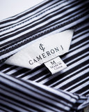 CameronJ Striped Performance Polo